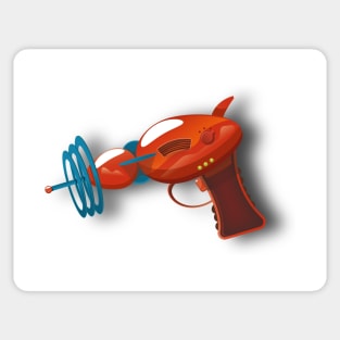 Red Ray gun Sticker